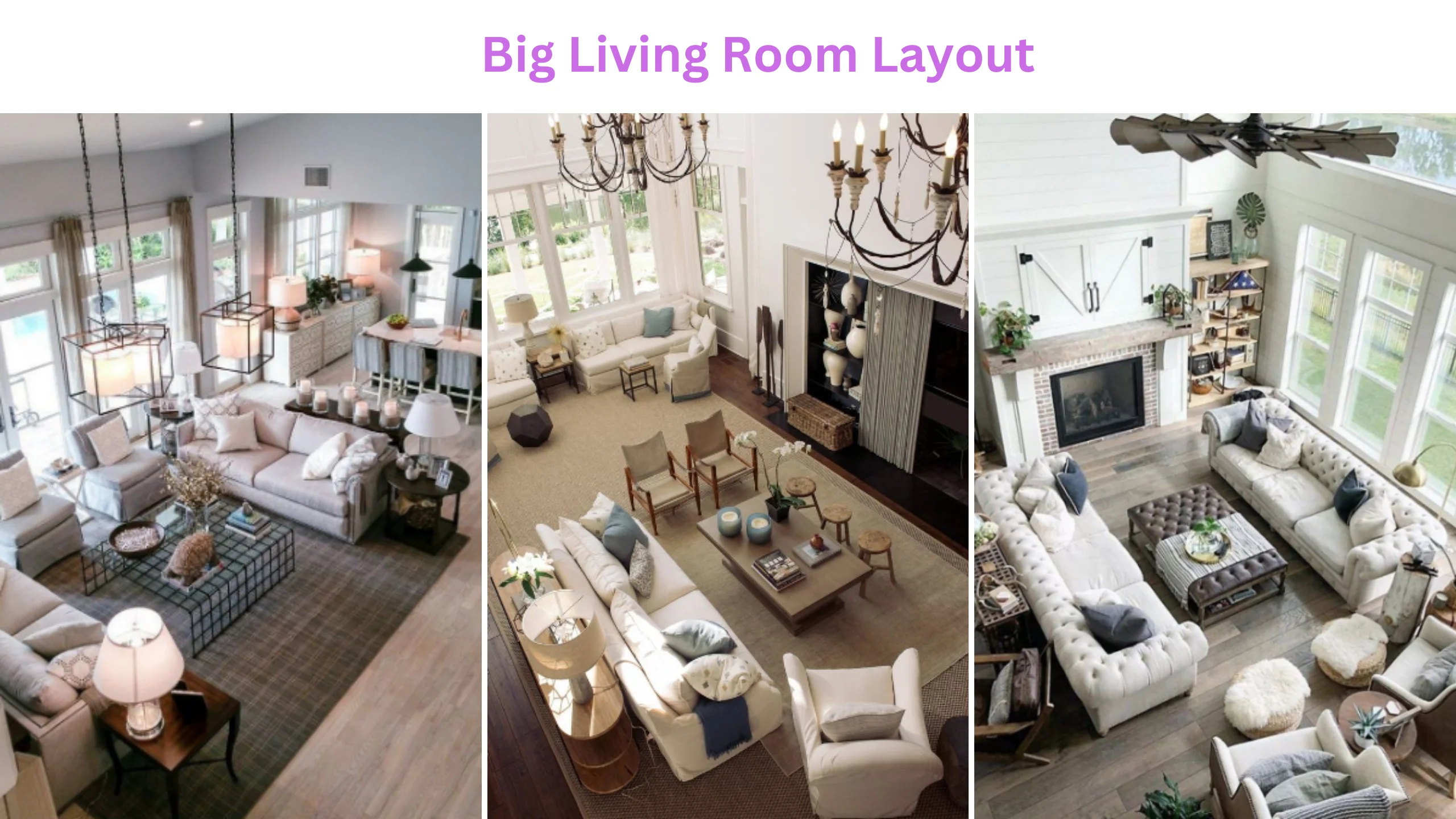 Big living room layout