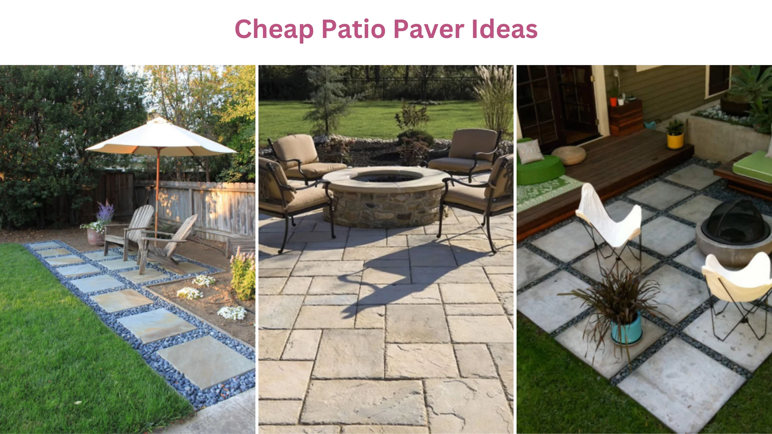 Cheap patio paver ideas