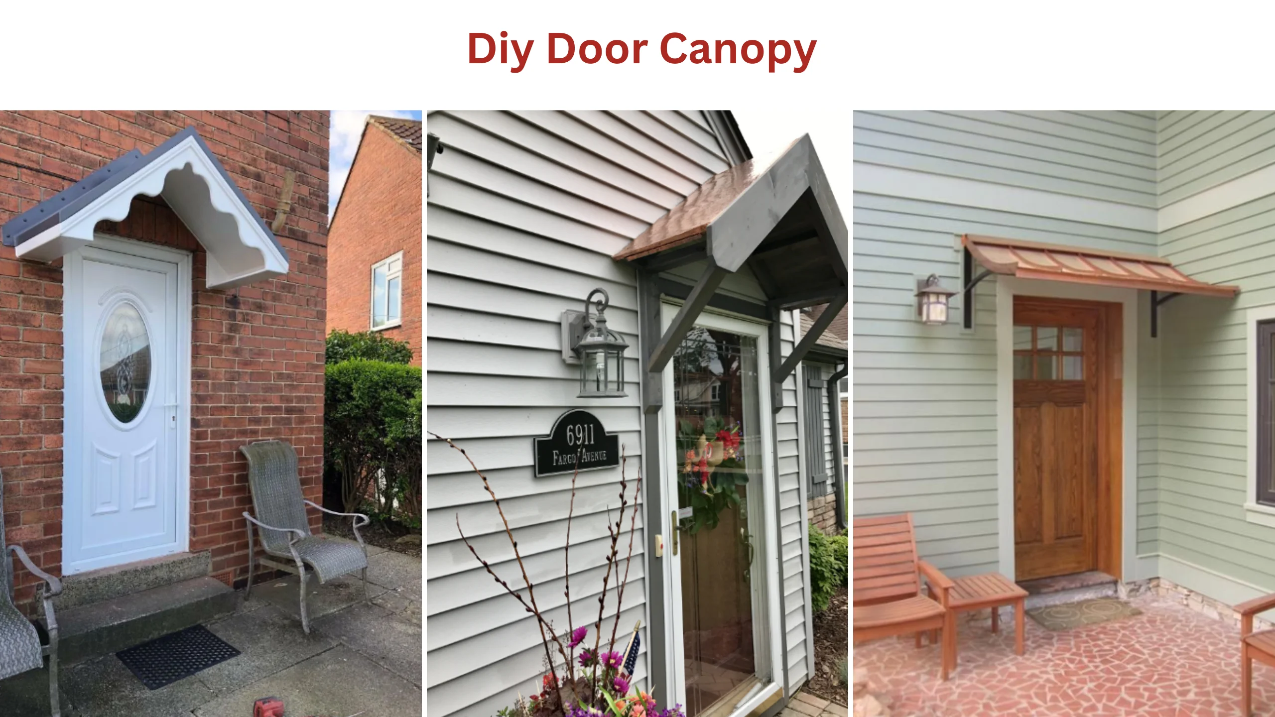 Diy door canopy