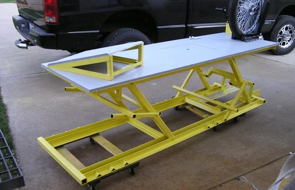 Diy motorcycle lift table plans