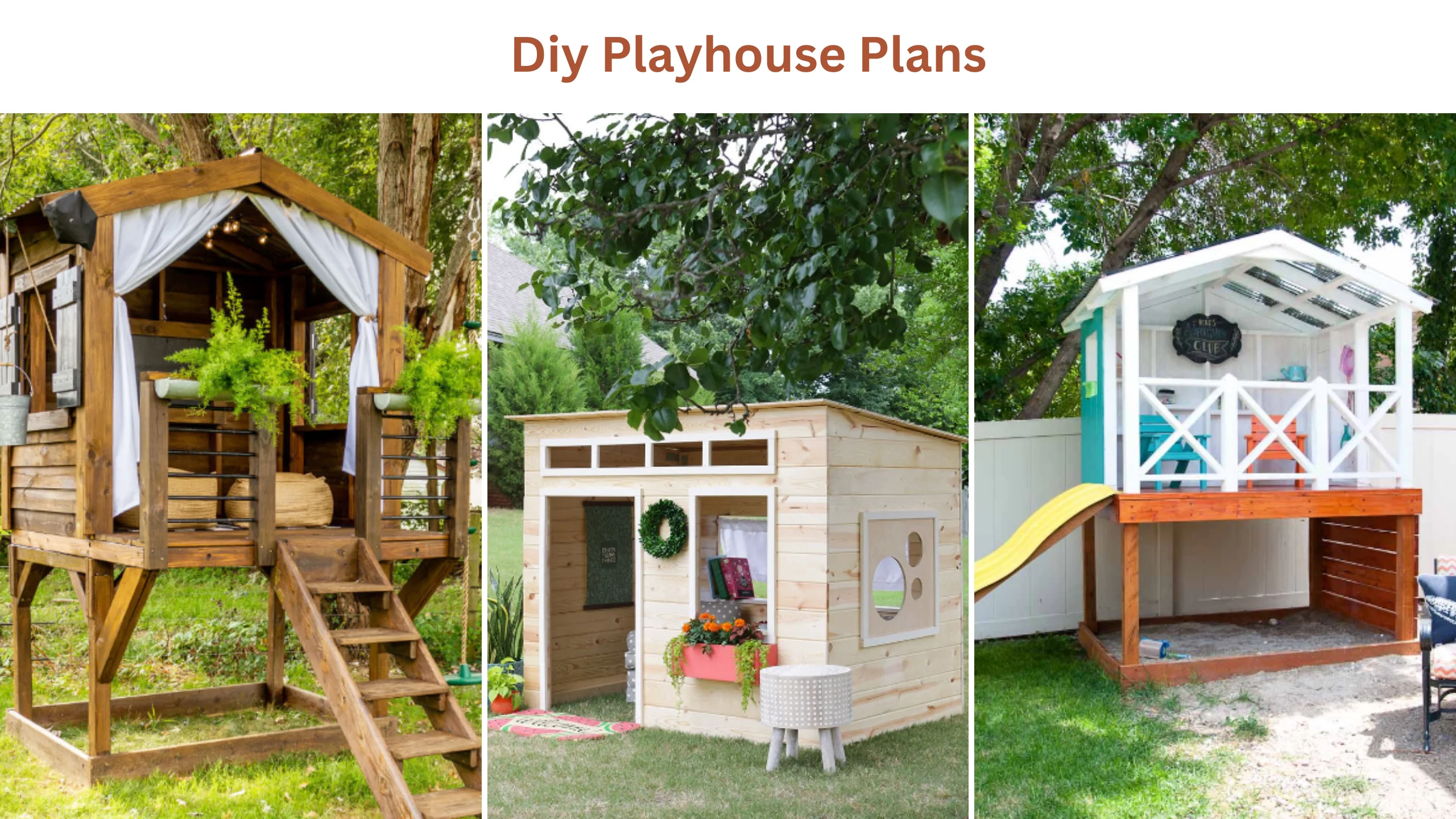 Diy playhouse plans