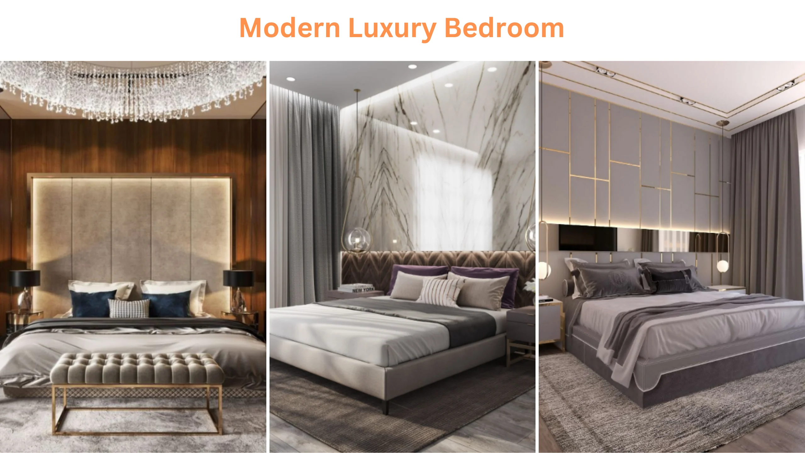 Modern luxury bedroom
