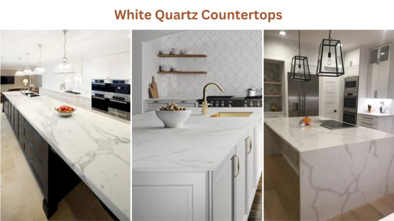 White quartz countertops
