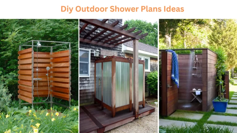 Diy outdoor shower plans ideas