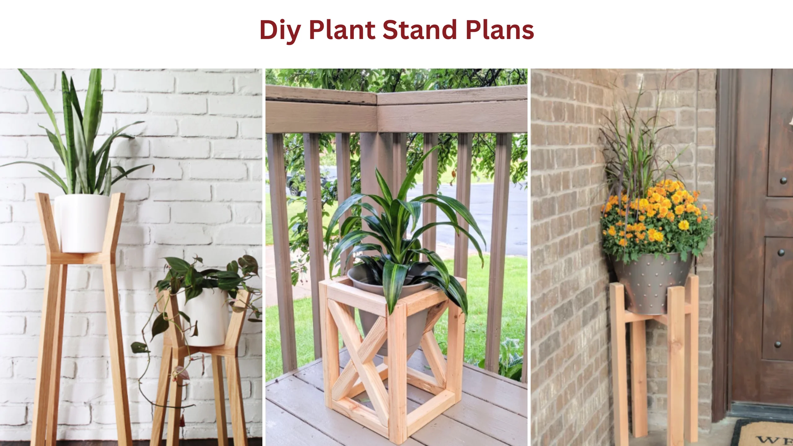 Diy plant stand plans